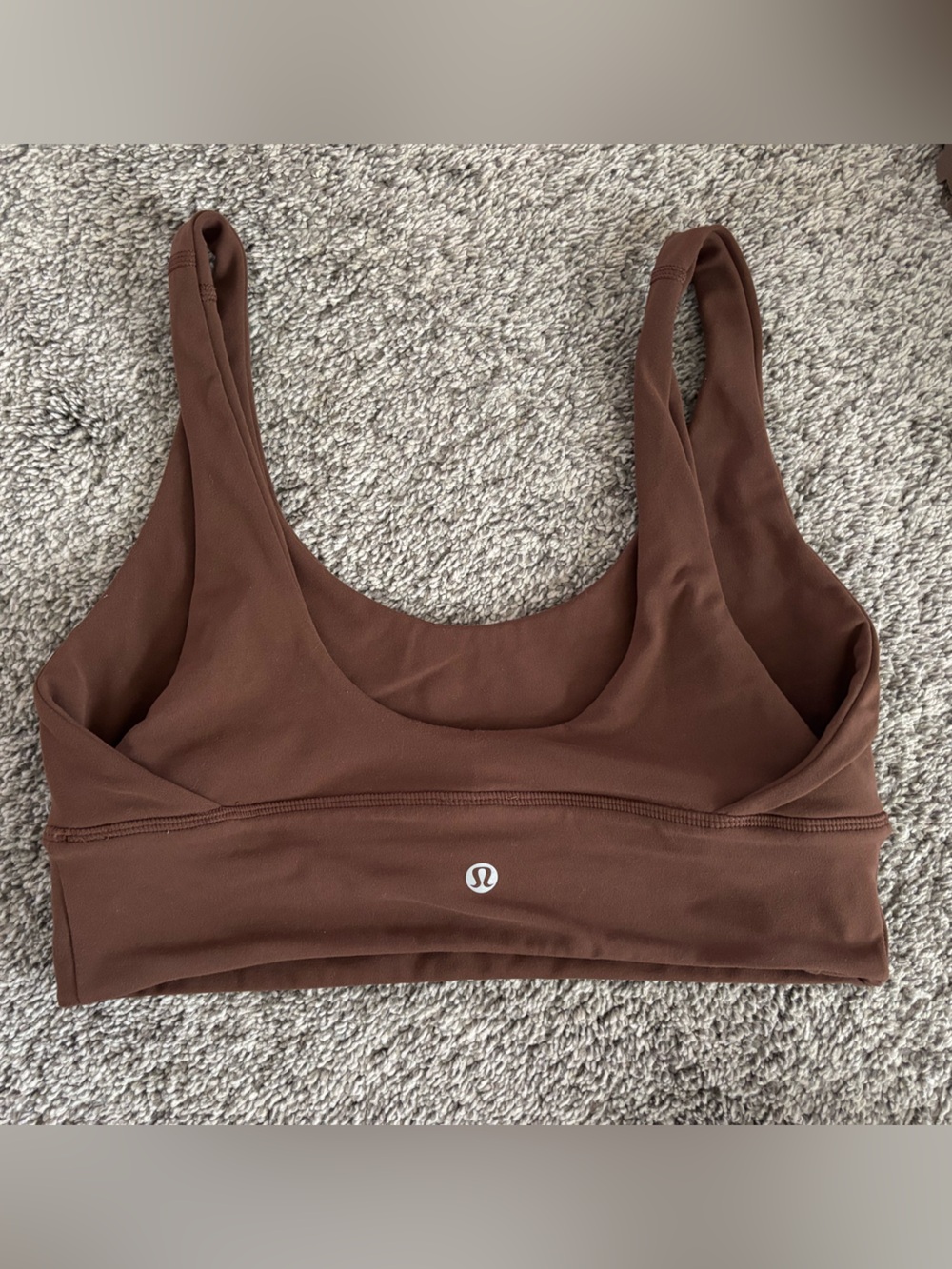 lululemon athletica Brown Scoop-Back Swim Bikini Top